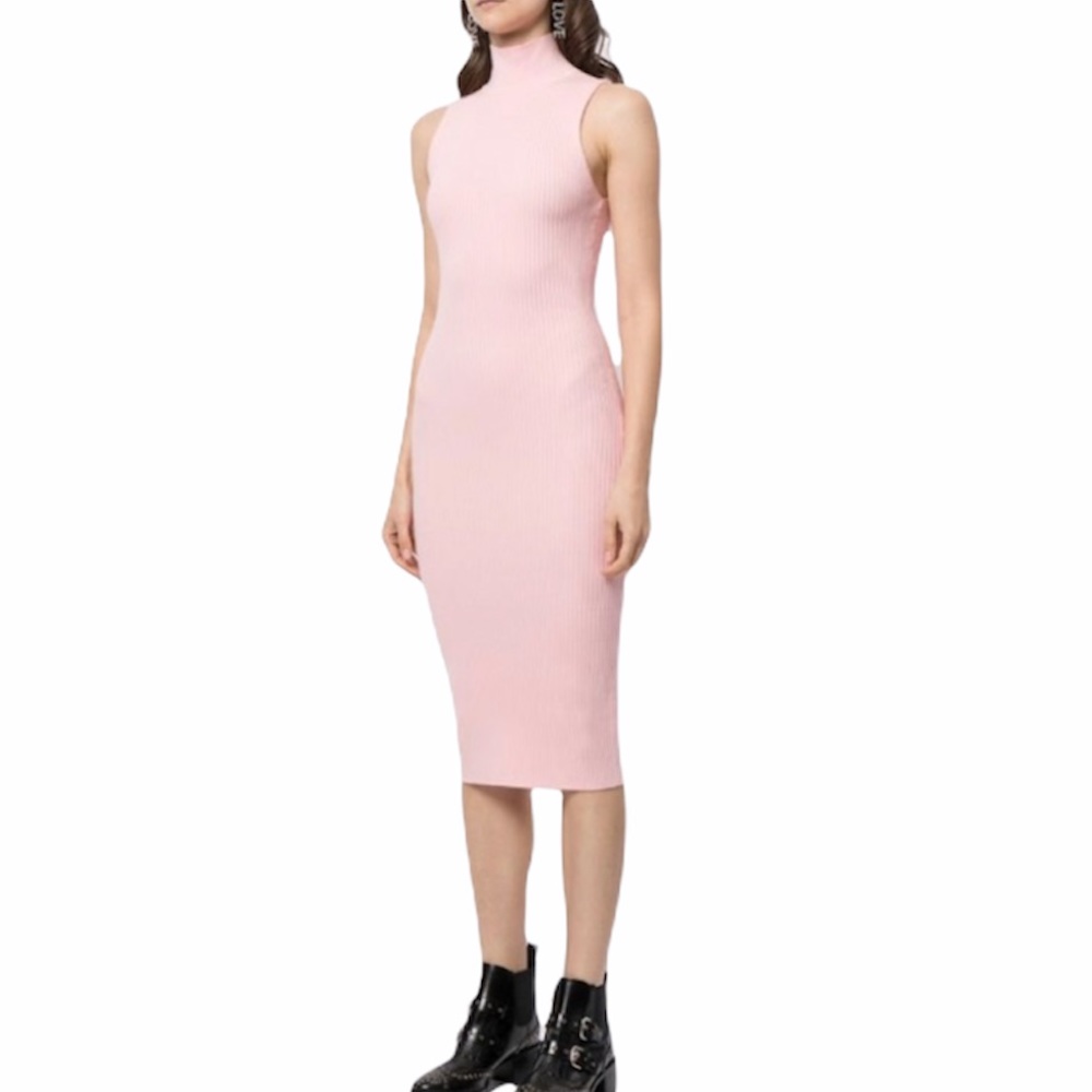 alice + olivia Brooklynne Turtleneck Midi Dress
